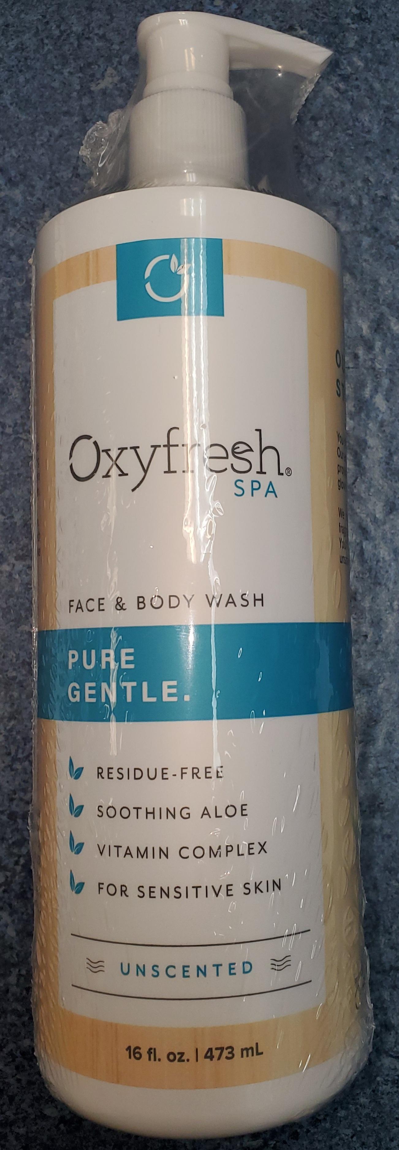 Face & Body Wash: 16oz (replaces Cleansing Gele') : 16oz.